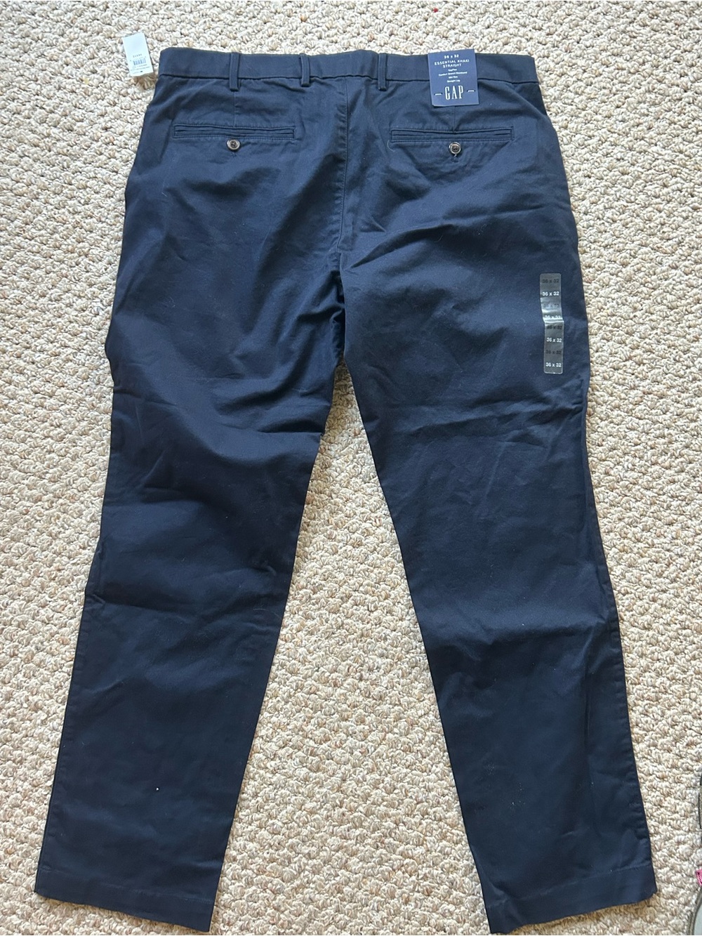 New GAP Men's Dark Navy khaki Pants 36x32